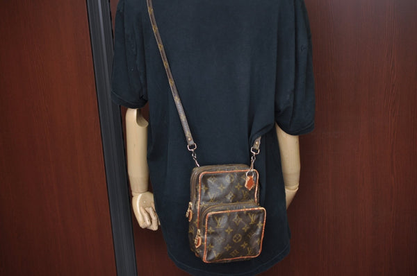 Authentic Louis Vuitton Monogram Mini Amazone Shoulder Cross Bag Old Model K5254