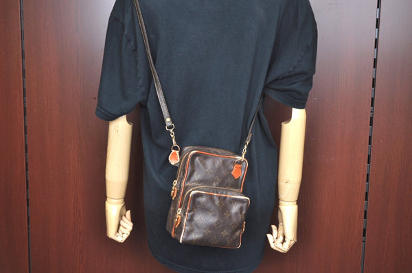 Auth Louis Vuitton Monogram Mini Amazone Shoulder Cross Bag Old Model Junk K5259