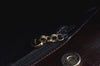 Authentic Salvatore Ferragamo Vara Leather Shoulder Tote Bag Brown Red SF K5266