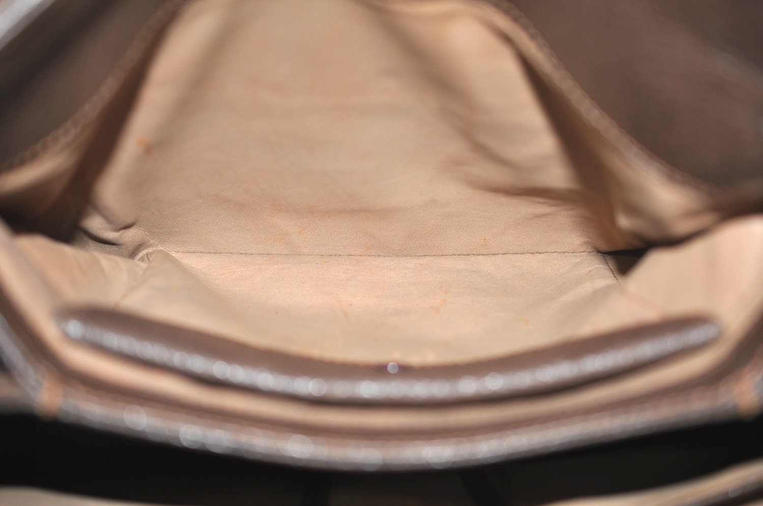 Authentic GUCCI Shoulder Hand Bag Purse Leather Brown K5277