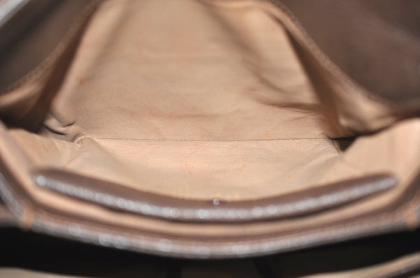 Authentic GUCCI Shoulder Hand Bag Purse Leather Brown K5277