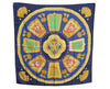 Authentic HERMES Carre 90 Scarf "Poste et Cavalerie" Silk Navy Blue K5288