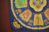 Authentic HERMES Carre 90 Scarf "Poste et Cavalerie" Silk Navy Blue K5288