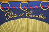 Authentic HERMES Carre 90 Scarf "Poste et Cavalerie" Silk Navy Blue K5288