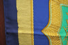 Authentic HERMES Carre 90 Scarf "Poste et Cavalerie" Silk Navy Blue K5288