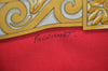 Authentic HERMES Carre 90 Scarf "Courbettes et Cabrioles" Silk Red K5289