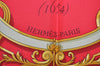 Authentic HERMES Carre 90 Scarf "Courbettes et Cabrioles" Silk Red K5289