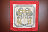 Authentic HERMES Carre 90 Scarf "BRIDES de GALA par" Silk Red K5291