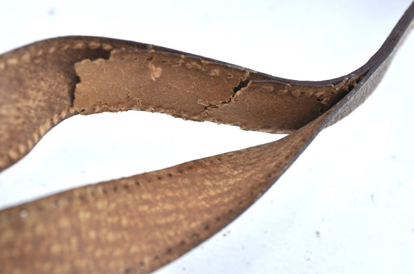 Authentic GUCCI Shoulder Cross Body Bag GG Plus PVC Leather Brown Junk K5293