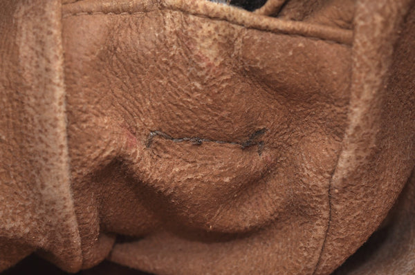 Authentic GUCCI Shoulder Cross Body Bag GG Plus PVC Leather Brown Junk K5293