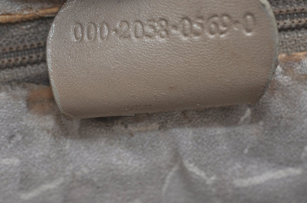 Authentic GUCCI Hand Bag Purse Leather Beige K5302