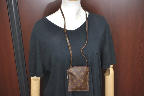 Auth Louis Vuitton Monogram Pochette Secret Shoulder Bag Pouch Old Model K5304