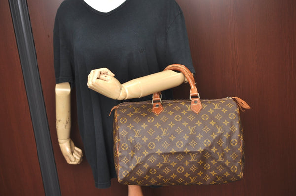 Authentic Louis Vuitton Monogram Speedy 35 Hand Boston Bag Old Model LV K5311