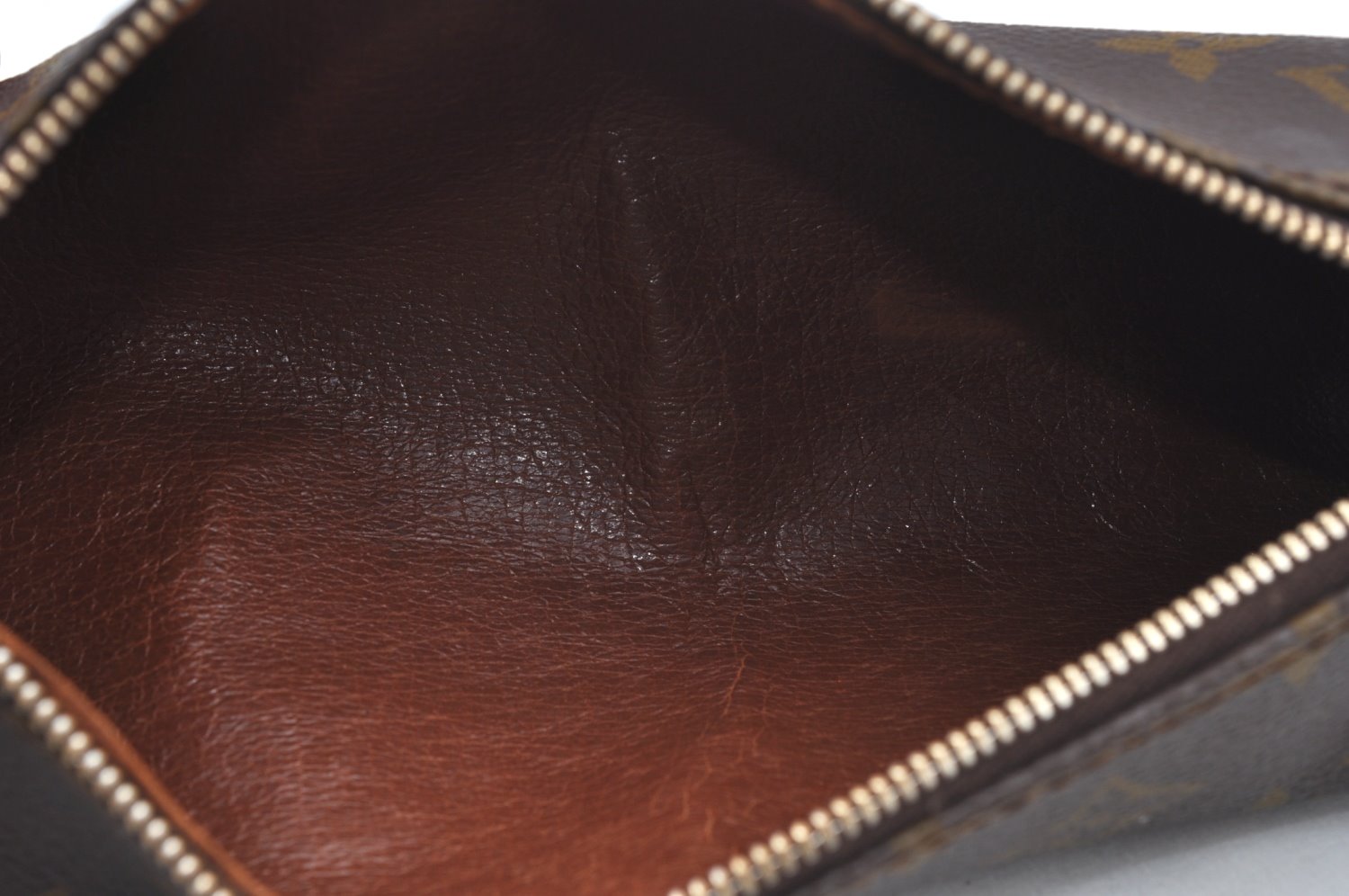 Authentic Louis Vuitton Monogram Trousse Ronde Pen Case Pouch Old Model LV K5312