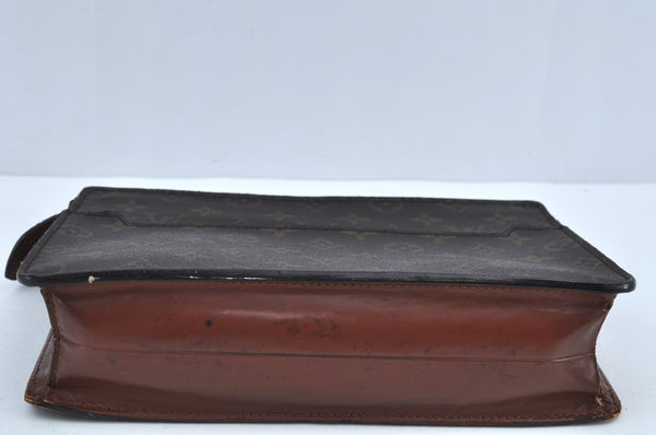 Authentic Louis Vuitton Monogram Pochette Homme Clutch Hand Bag M51795 LV K5315