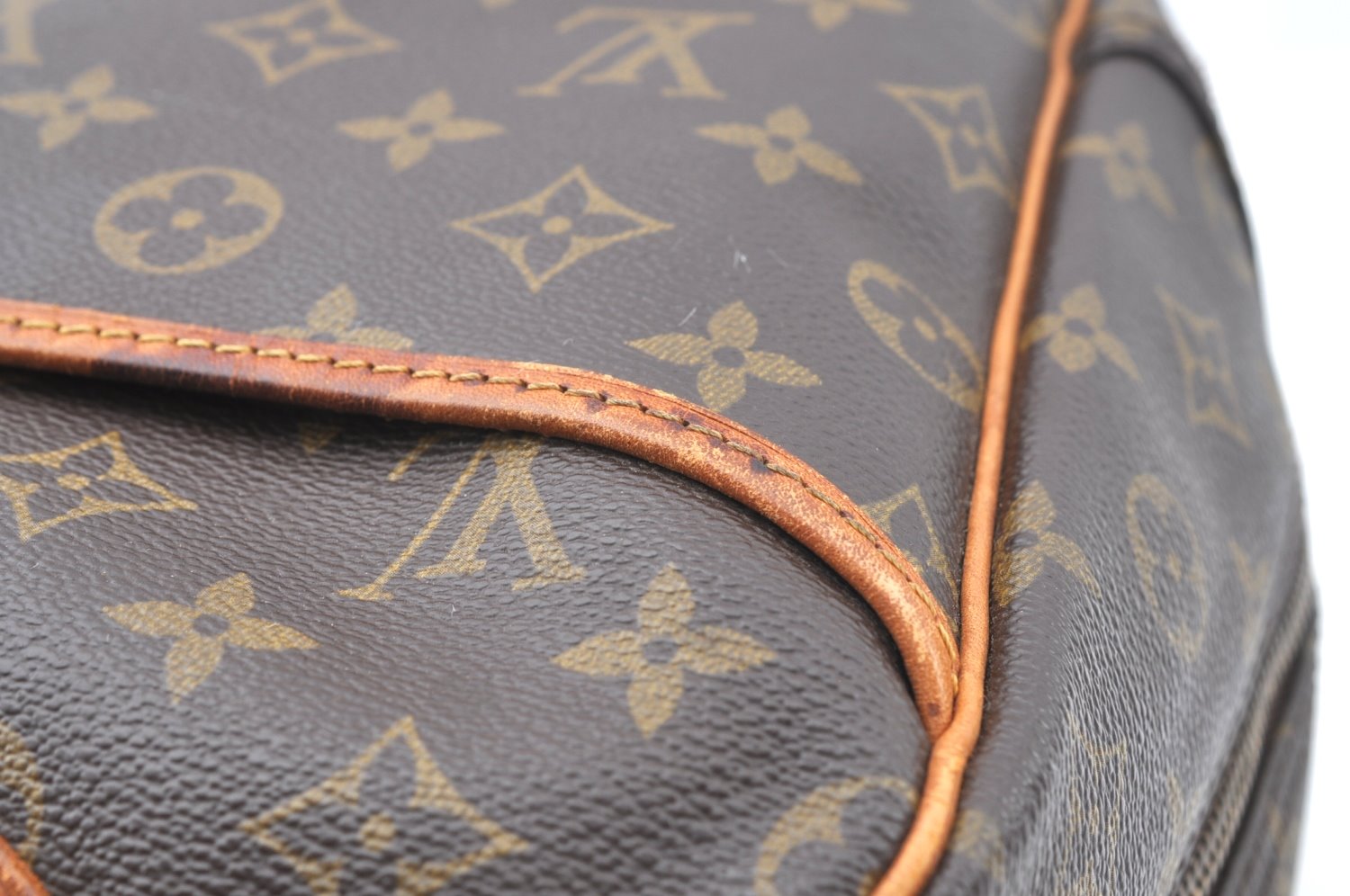 Authentic Louis Vuitton Monogram Deauville Hand Bag M47270 LV K5322
