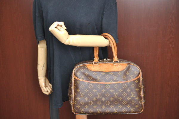 Authentic Louis Vuitton Monogram Deauville Hand Bag M47270 LV K5322