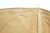 Authentic FENDI Flower Motif Bijou Leather Shoulder Tote Bag Beige K5326