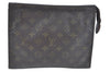 Authentic Louis Vuitton Monogram Poche Toilette 26 M47542 Cosmetics Pouch K5328