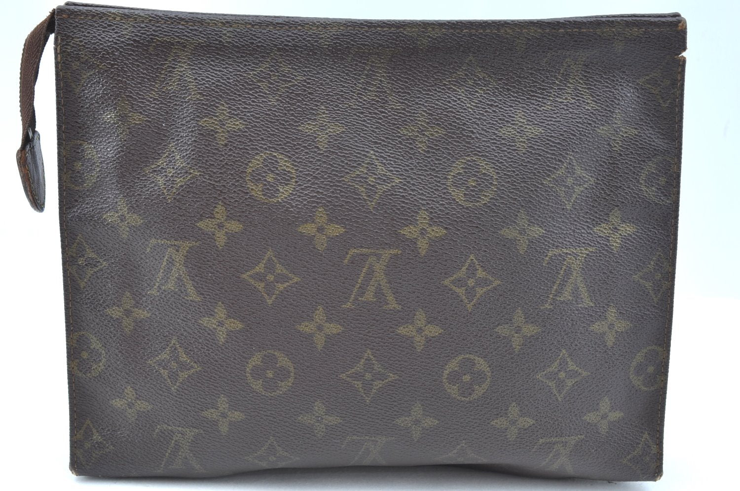Authentic Louis Vuitton Monogram Poche Toilette 26 M47542 Cosmetics Pouch K5328