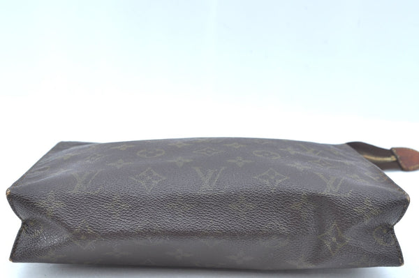 Authentic Louis Vuitton Monogram Poche Toilette 26 M47542 Cosmetics Pouch K5328