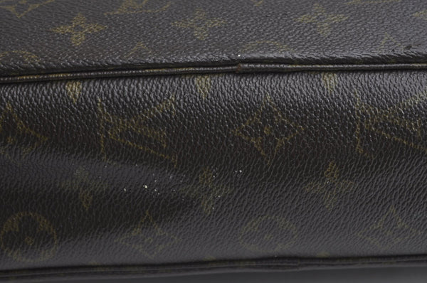 Auth Louis Vuitton Monogram Trousse Toilette 28 Clutch Hand Bag M47522 LV K5330