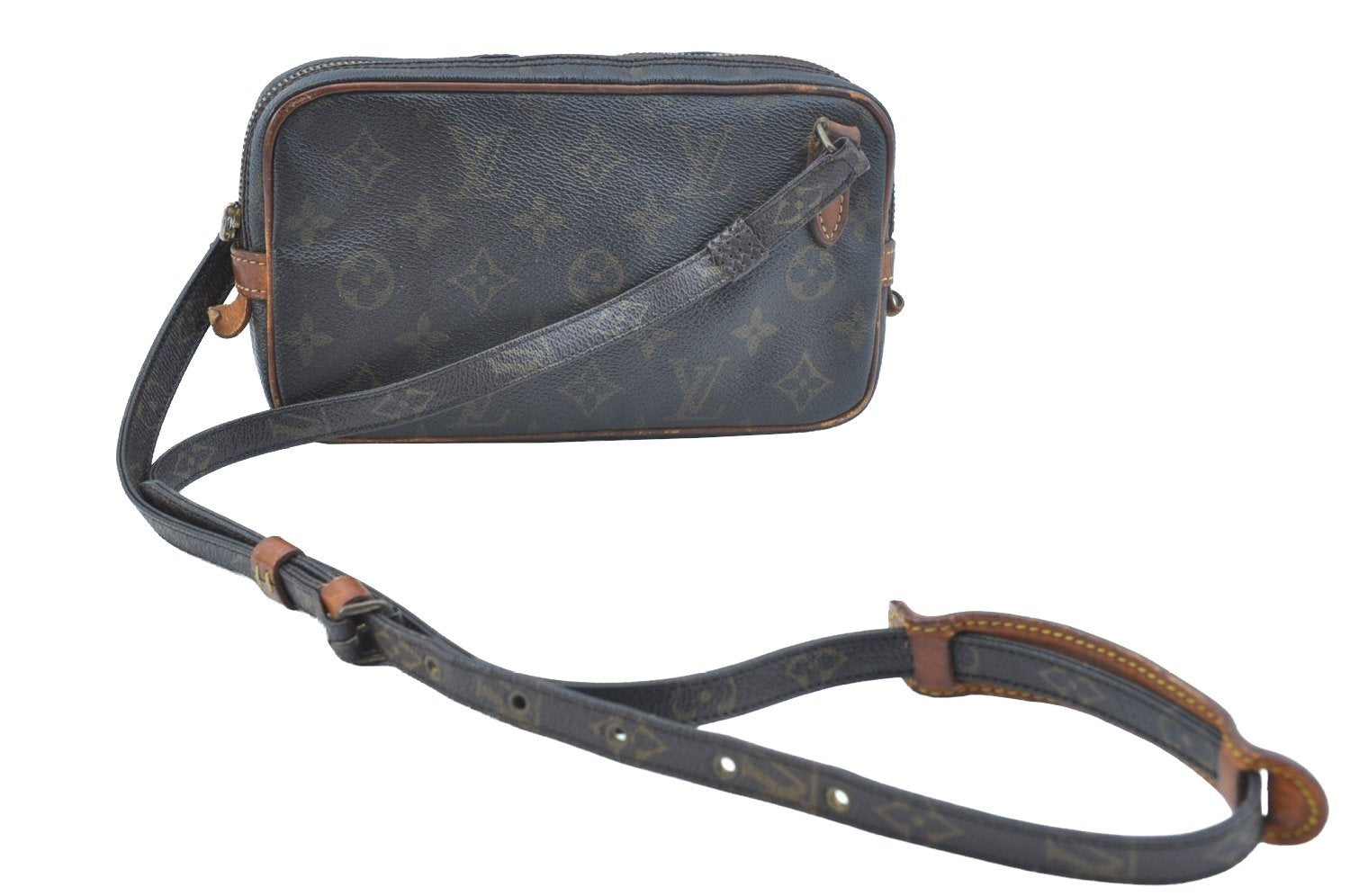 Auth Louis Vuitton Monogram Marly Bandouliere Shoulder Cross Bag LV Junk K5334