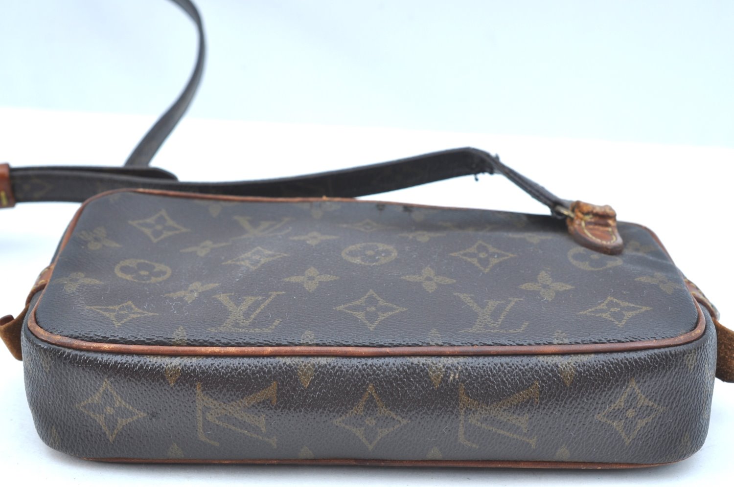 Auth Louis Vuitton Monogram Marly Bandouliere Shoulder Cross Bag LV Junk K5334