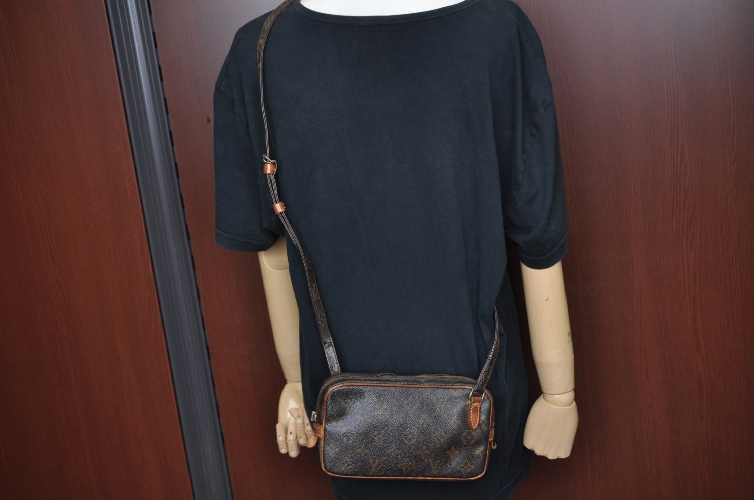 Auth Louis Vuitton Monogram Marly Bandouliere Shoulder Cross Bag LV Junk K5334