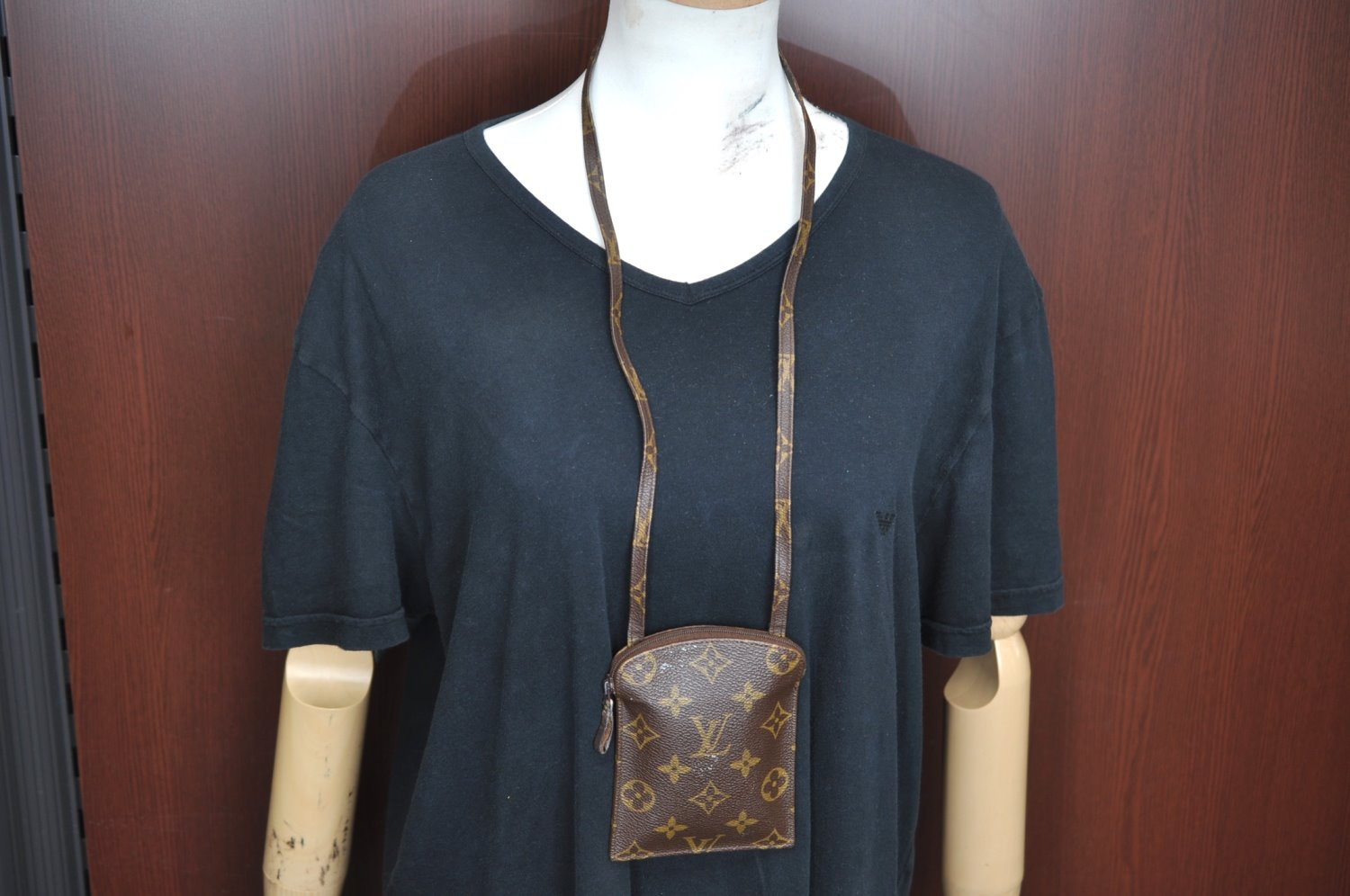 Auth Louis Vuitton Monogram Pochette Secret Shoulder Bag Pouch Old Model K5335