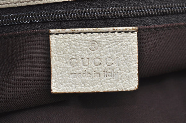 Authentic GUCCI Eclipse Shoulder Hand Bag GG Canvas Leather 120837 Brown K5340