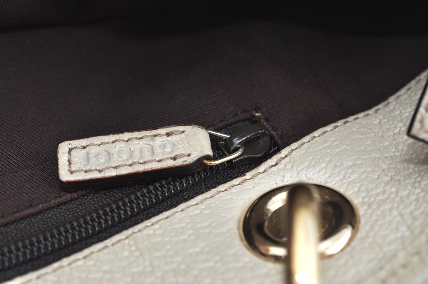 Authentic GUCCI Eclipse Shoulder Hand Bag GG Canvas Leather 120837 Brown K5340