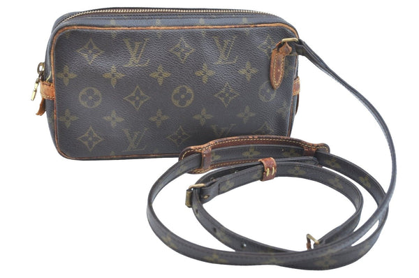 Auth Louis Vuitton Monogram Marly Bandouliere Shoulder Cross Bag LV Junk K5357