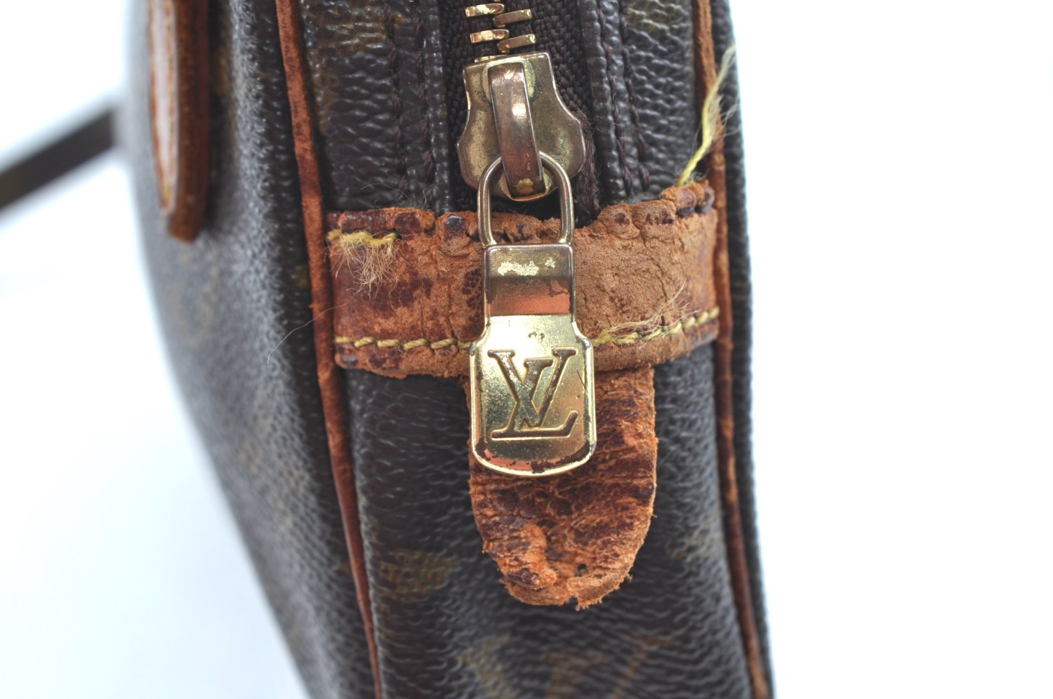 Auth Louis Vuitton Monogram Marly Bandouliere Shoulder Cross Bag LV Junk K5357