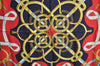 Authentic HERMES Carre 90 Scarf "Eperon d'or" Silk Navy Blue K5363