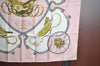 Authentic HERMES Carre 90 Scarf "SPRINGS" Silk Pink K5364