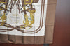 Authentic HERMES Carre 90 Scarf "BRIDES de GALA par" Silk Brown K5366