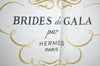 Authentic HERMES Carre 90 Scarf "BRIDES de GALA par" Silk Brown K5366