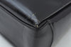 Authentic GUCCI Vintage Shoulder Hand Bag Purse Enamel Black K5369
