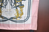 Authentic HERMES Carre 90 Scarf "BRIDES de GALA par" Silk Pink K5377