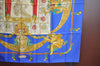 Authentic HERMES Carre 90 Scarf "HOMMAGE A CHARLES GARNIER" Silk Blue K5378