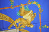 Authentic HERMES Carre 90 Scarf "HOMMAGE A CHARLES GARNIER" Silk Blue K5378