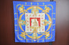 Authentic HERMES Carre 90 Scarf "HOMMAGE A CHARLES GARNIER" Silk Blue K5378
