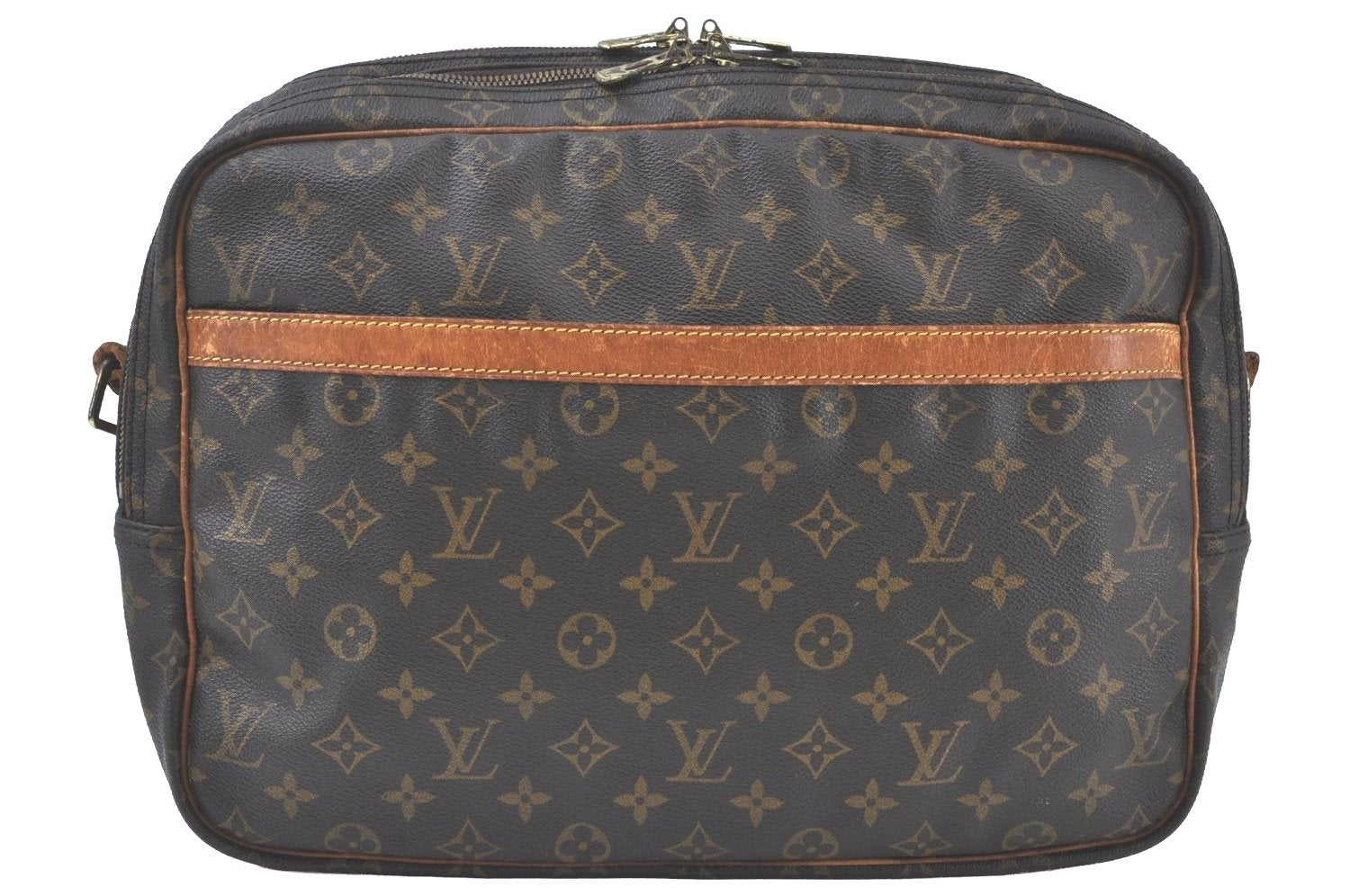 Auth Louis Vuitton Monogram Reporter GM Shoulder Cross Bag M45252 LV Junk K5384