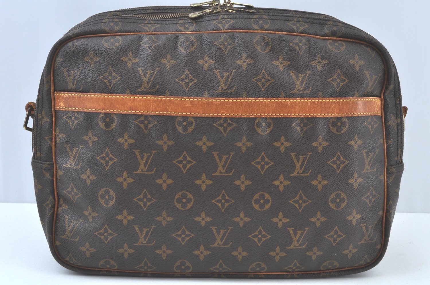 Auth Louis Vuitton Monogram Reporter GM Shoulder Cross Bag M45252 LV Junk K5384