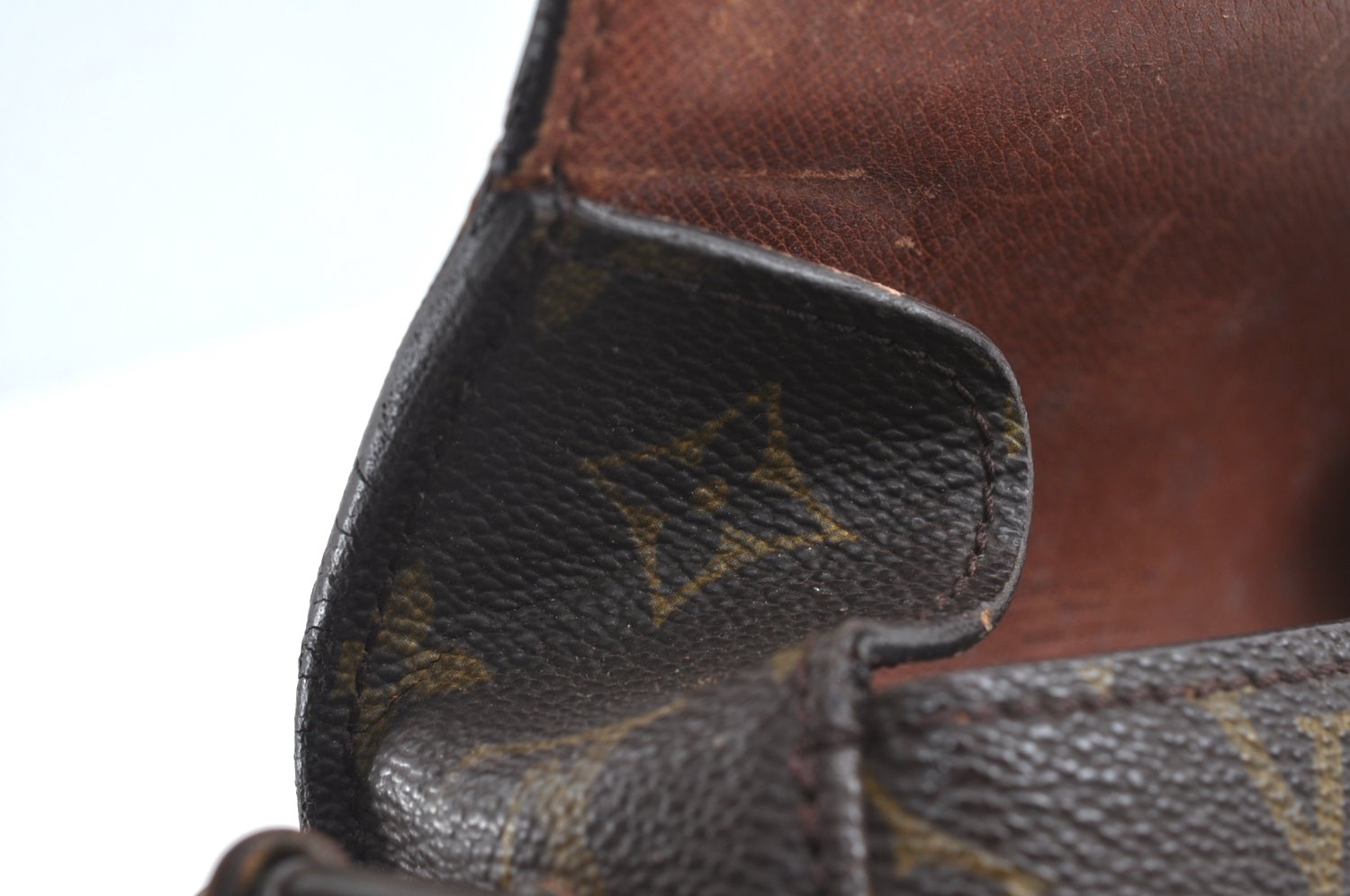 Auth Louis Vuitton Monogram Saint Cloud MM M51243 Shoulder Cross Bag Junk K5393