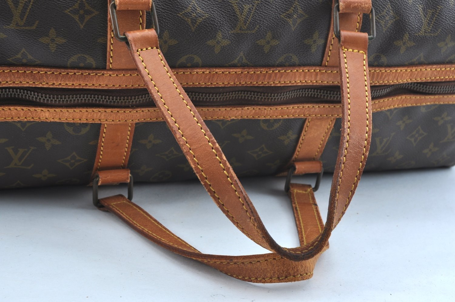 Authentic Louis Vuitton Monogram Sac Souple55 Hand Boston Bag Old Model LV K5397