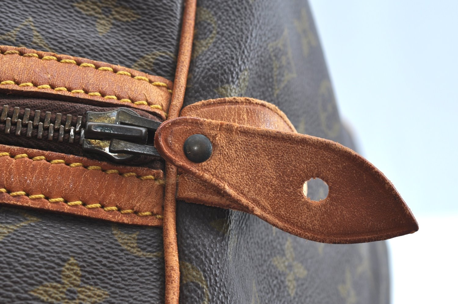 Authentic Louis Vuitton Monogram Sac Souple55 Hand Boston Bag Old Model LV K5397