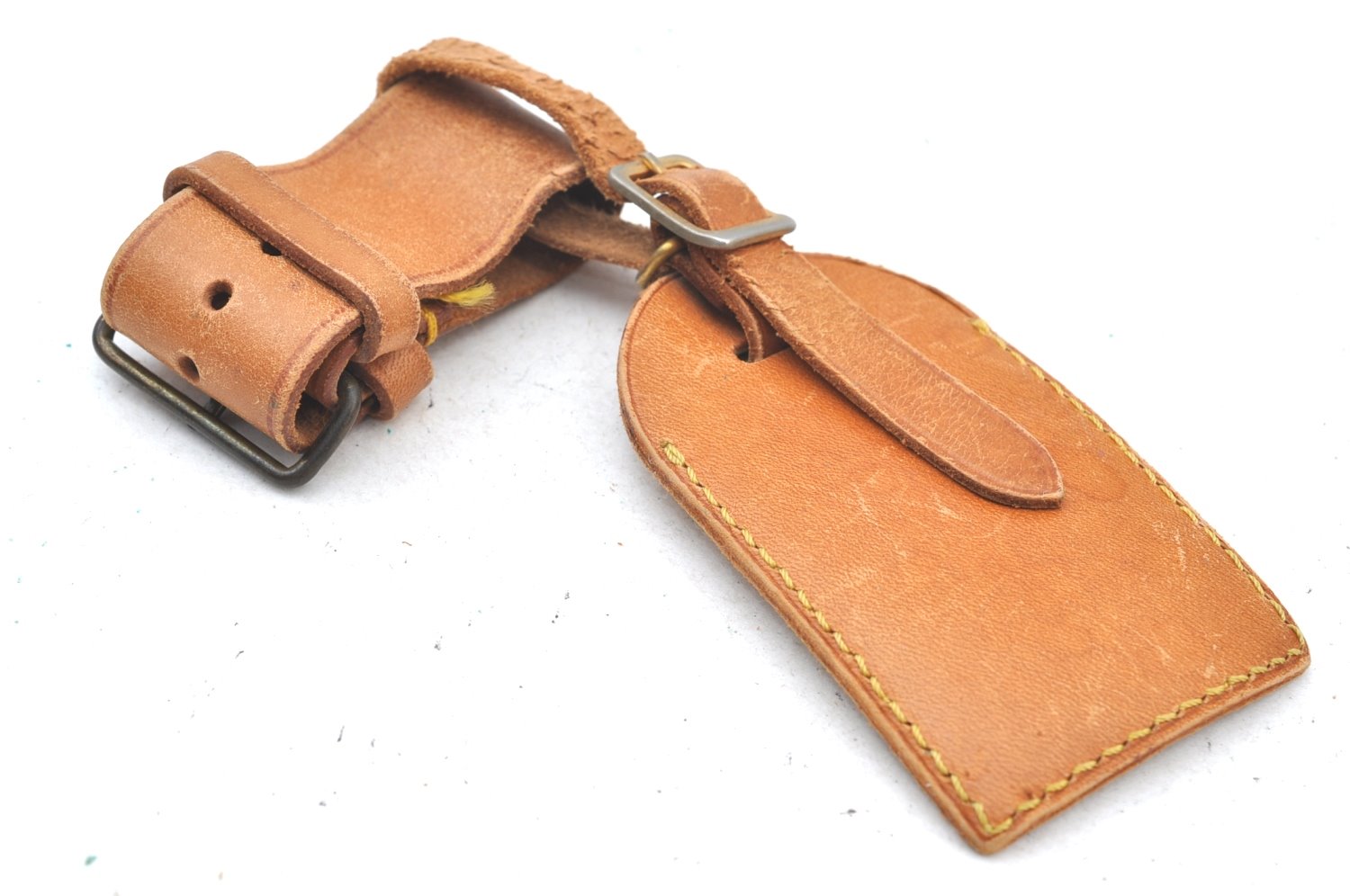 Authentic Louis Vuitton Name tag Handle Holder Beige 10Set LV K5405