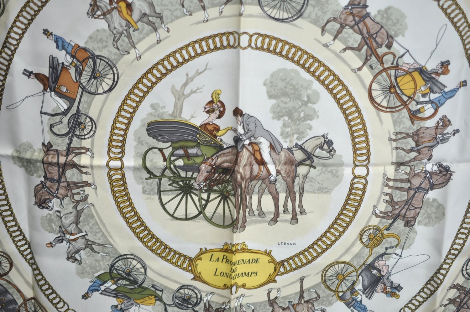 Authentic HERMES Carre 90 Scarf 